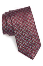 Men's John W. Nordstrom 'lange' Medallion Silk Tie, Size - Red