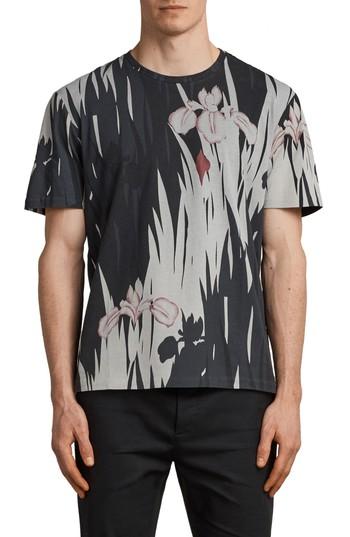 Men's Allsaints Nahiku Oversized Crewneck T-shirt - Black