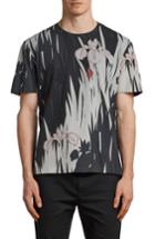 Men's Allsaints Nahiku Oversized Crewneck T-shirt - Black