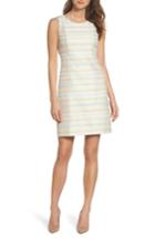 Women's Eliza J Metallic Tweed Sheath Dress - Blue