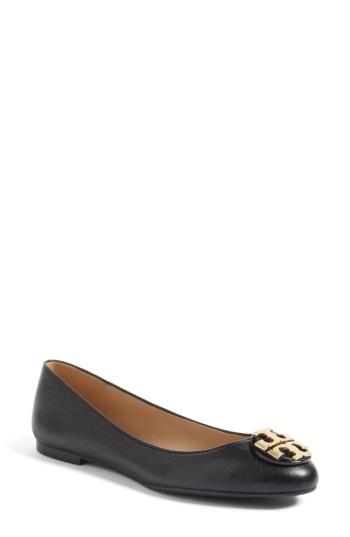 Women's Tory Burch Claire Ballerina Flat M - Black