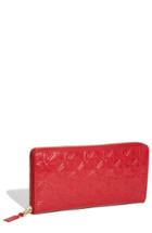 Women's Comme Des Garcons Continental Long Wallet - Red