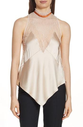 Women's Jonathan Simkhai Lingerie Sateen Top - Beige