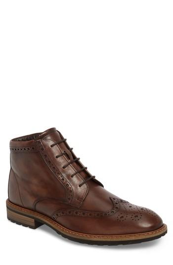 Men's Ecco Vitrus I Wingtip Boot -8.5us / 42eu - Brown