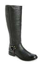 Women's Frye Phillip Harness Boot, Size 5.5 Ext Calf M - Black