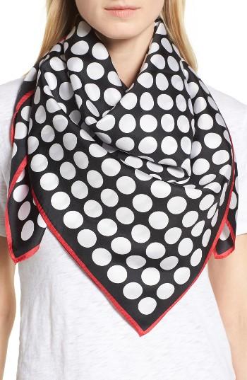 Women's Echo Polk Dot Square Silk Scarf