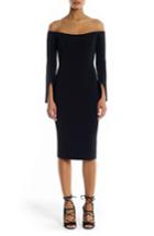 Women's Kendall + Kylie Off The Shoulder Body-con Dress - Black
