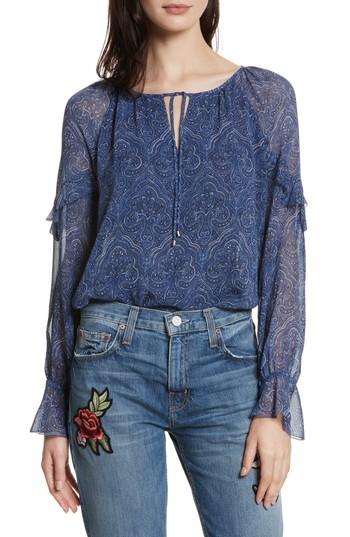 Women's Joie Agneta Paisley Print Silk Blouse