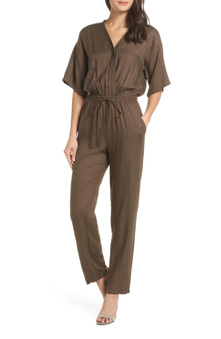Women's Fraiche By J Surplice Jumpsuit
