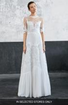 Women's Inmaculada Garcia Jalapa Embroidered Tulle & Chiffon A-line Gown, Size In Store Only - Ivory