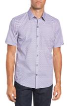 Men's Zachary Prell Madorin Regular Fit Sport Shirt, Size - Purple