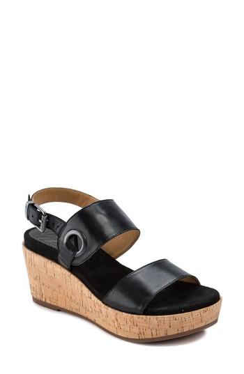 Women's Latigo Lauren Platform Wedge Sandal M - Black