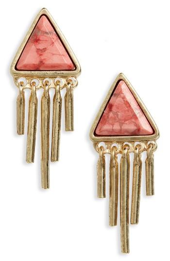 Women's Treasure & Bond Triangle Fringe Stud Earrings
