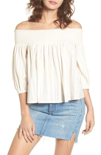 Women's Rip Curl South Shore Off The Shoulder Top - White
