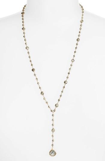 Women's Ela Rae Yaeli Satellite 24 Semiprecious Stone Y-necklace