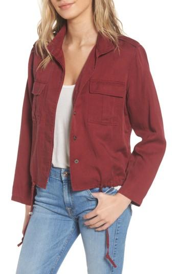 Women's Rails Maverick Military Jacket - Burgundy