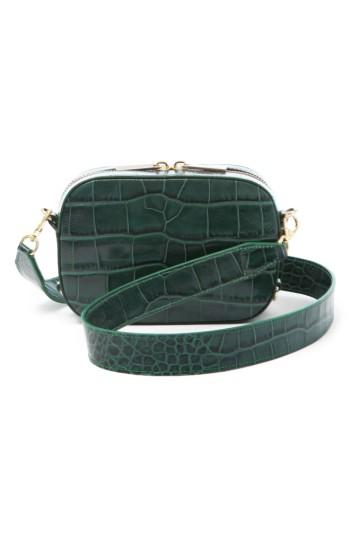 Pop & Suki Croc Embossed Camera Bag - Green