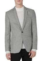 Men's Topman Slim Fit Smart Blazer 32 - Grey