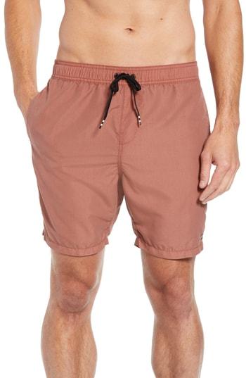 Men's Billabong All Day Layback Board Shorts - Red