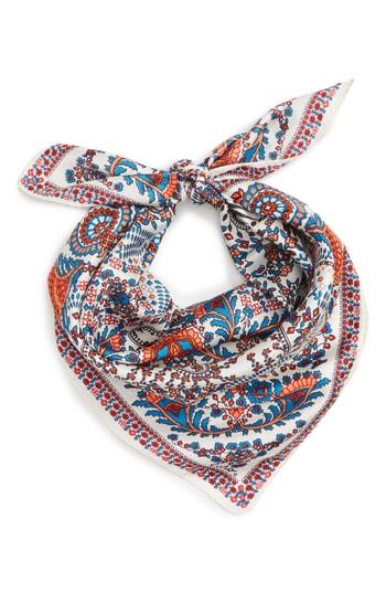 Women's Echo The Bengal Square Silk Scarf, Size - Ivory