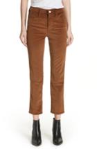 Women's Frame Le High Ankle Straight Corduroy Pants - Beige