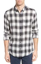 Men's Front Street James Slim Fit Plaid Sport Shirt - Grey