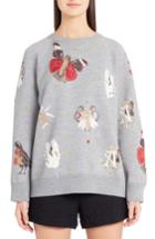 Women's Alexander Mcqueen Gothic Fairytale Jacquard Knit Sweater - Black