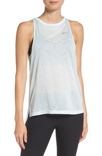 Women's Nike Breathe Running Tank - Blue