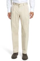 Men's Bills Khakis Classic Fit Pleat Front Chamois Cloth Pants X 30 - Beige