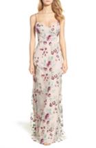 Women's Jenny Yoo Julianna Embroidered Gown (similar To 14w) - Purple