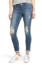 Women's Articles Of Society Karen Ripped Crop Skinny Jeans - Blue