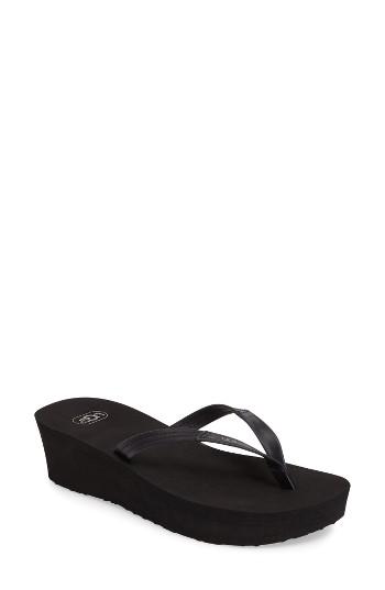 Women's Ugg 'ruby' Wedge Thong Sandal M - Blue