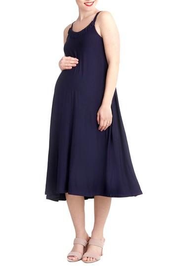 Women's Nom Maternity Andrea Maternity Midi Dress - Blue