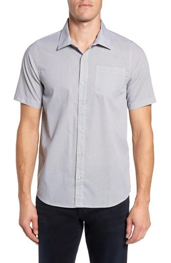 Men's Travis Mathew Eric Print Sport Shirt, Size - White