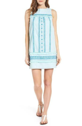 Women's Vineyard Vines Embroidered Cotton Shift Dress