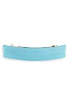 France Luxe Grooved Rectangle Barrette, Size - Blue