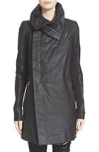 Women's Rick Owens 'cyclops' Leather Trench Biker Jacket Us / 40 It - Black