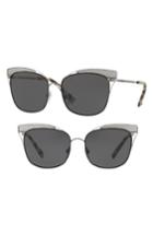 Women's Valentino 55mm Cat Eye Sunglasses - Black