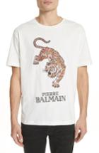 Men's Pierre Balmain Embroidered Tiger T-shirt Eu - White