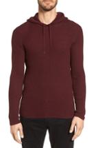Men's John Varvatos Star Usa Thermal Pullover Hoodie - Burgundy