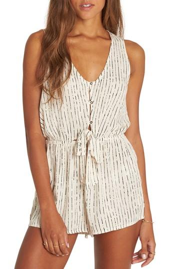 Women's Billabong Summer Solstice Romper - Beige