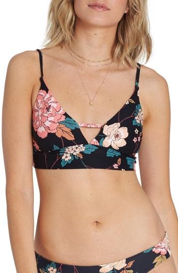Women's Billabong Linger On V-neck Cami Bikini Top - Black