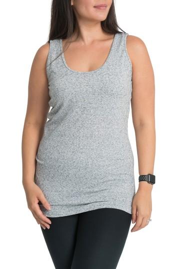 Women's Bun Maternity All Day Maternity/nursing Tank - Grey