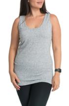 Women's Bun Maternity All Day Maternity/nursing Tank - Grey