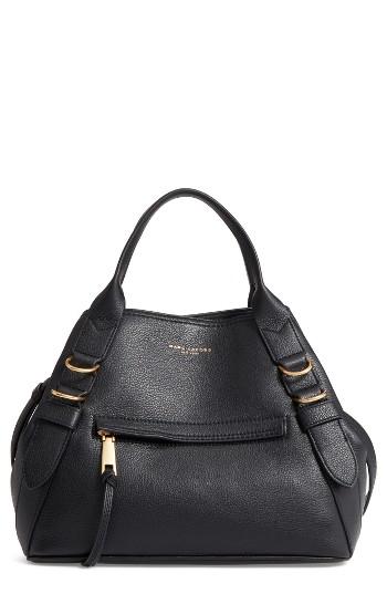 Marc Jacobs The Anchor Leather Shoulder Bag - Black