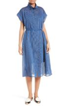 Women's Rachel Comey Oasis Banker Stripe Midi Dress - Blue