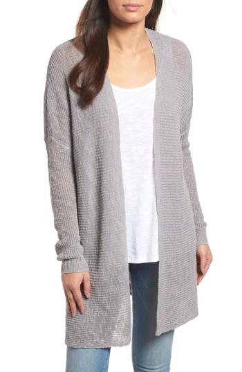 Women's Caslon Open Cardigan - Grey