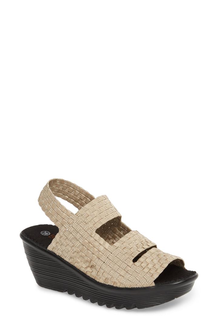 Women's Bernie Mev. Oasis Platform Wedge Sandal Us / 39eu - Black
