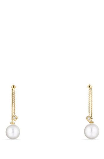 Women's David Yurman Solari Earrings With Diamonds In 18k Gold
