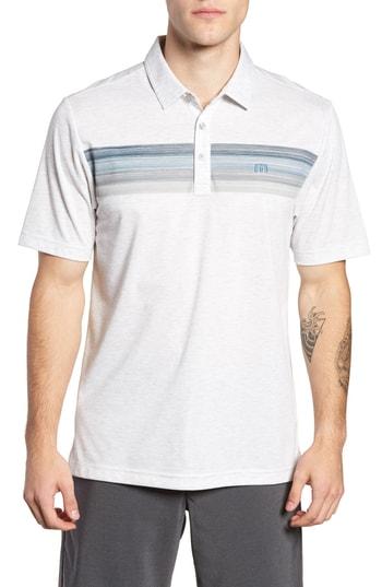 Men's Travis Mathew Mindsurfing Pique Polo - Grey